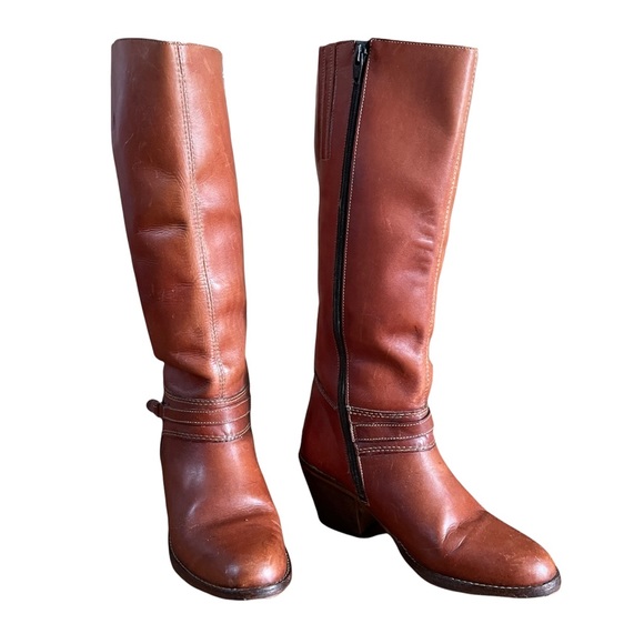 Vintage Leather Riding Boots - Picture 1 of 12